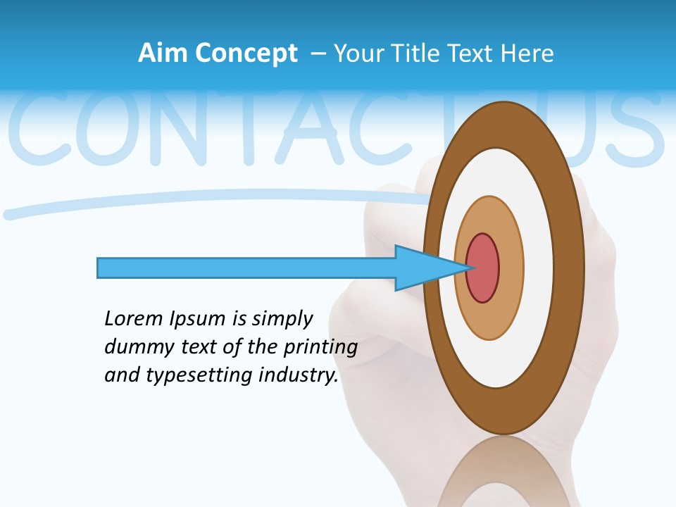 Communicate Hand Reply PowerPoint Template