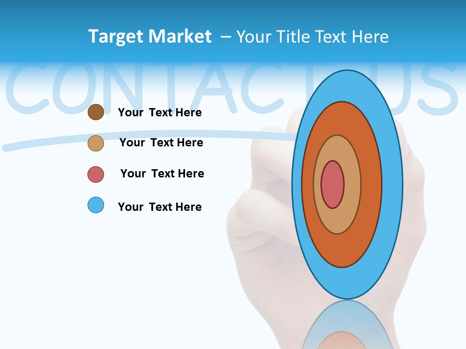 Communicate Hand Reply PowerPoint Template