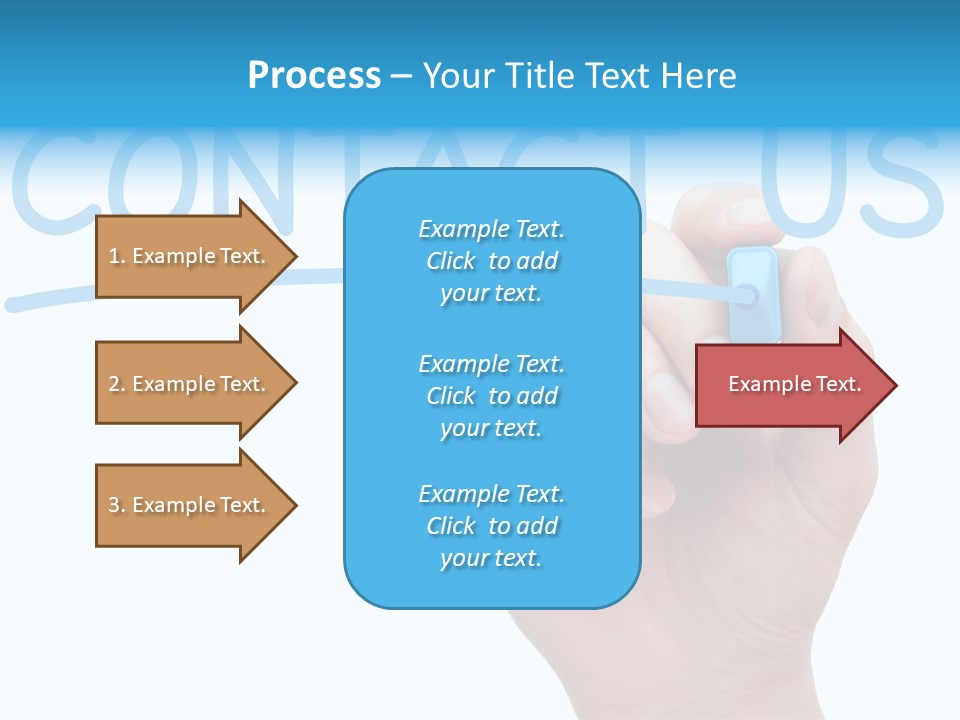 Communicate Hand Reply PowerPoint Template