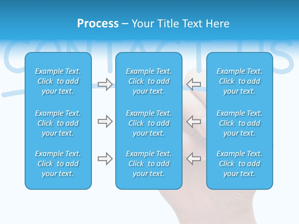 Communicate Hand Reply PowerPoint Template