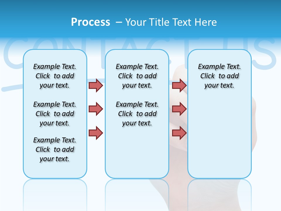 Communicate Hand Reply PowerPoint Template