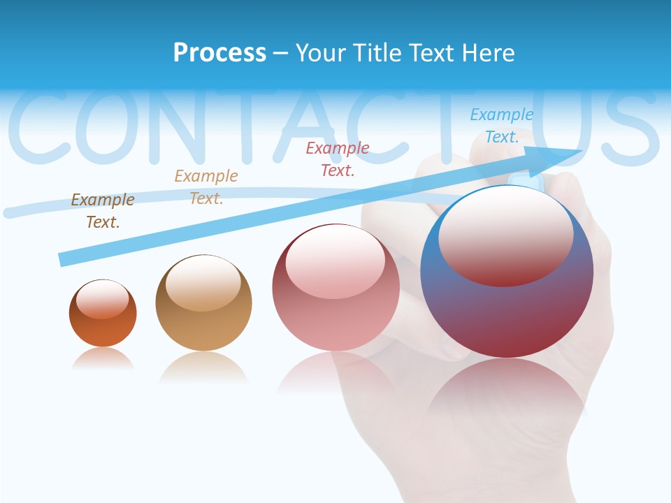 Communicate Hand Reply PowerPoint Template