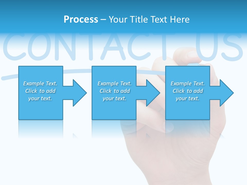 Communicate Hand Reply PowerPoint Template