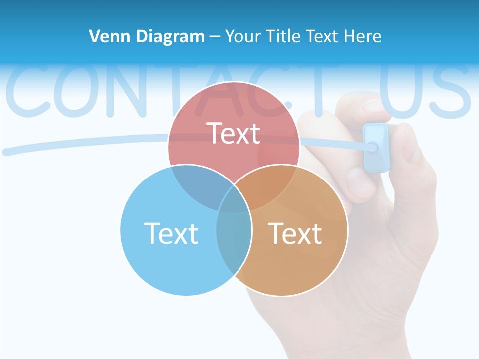 Communicate Hand Reply PowerPoint Template