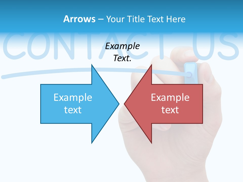 Communicate Hand Reply PowerPoint Template