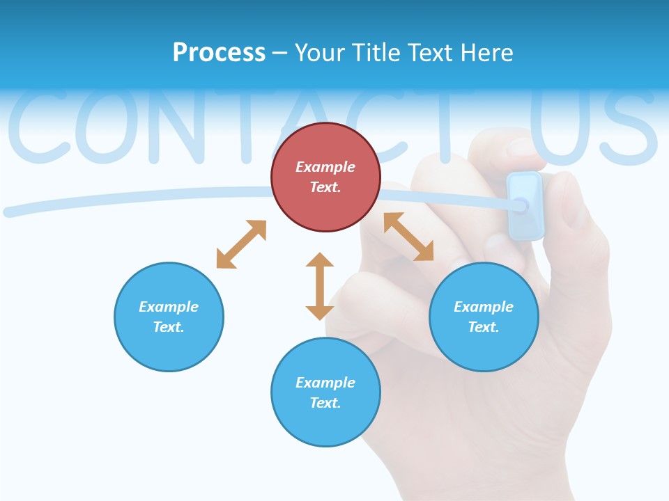 Communicate Hand Reply PowerPoint Template