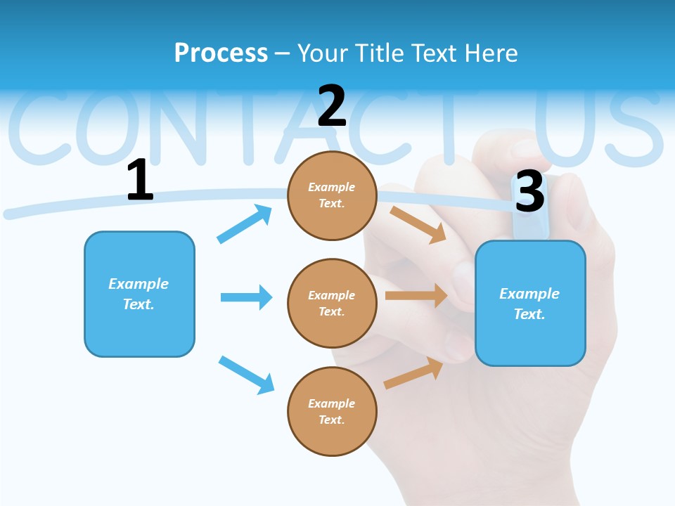 Communicate Hand Reply PowerPoint Template