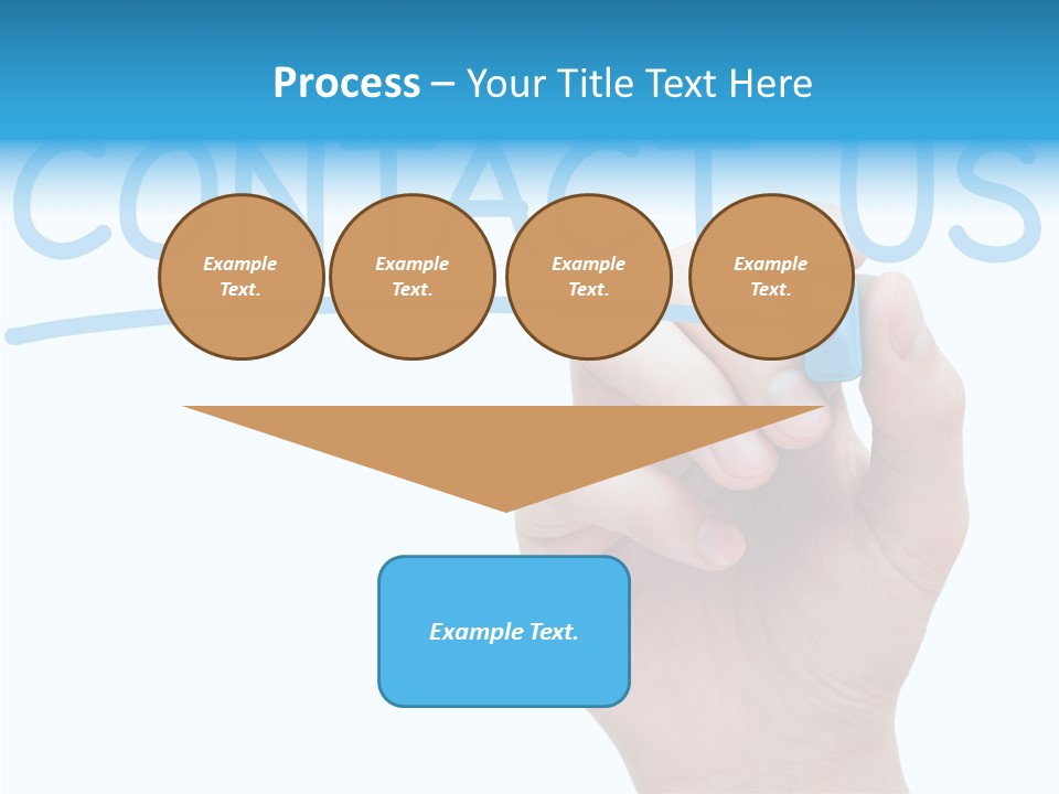 Communicate Hand Reply PowerPoint Template