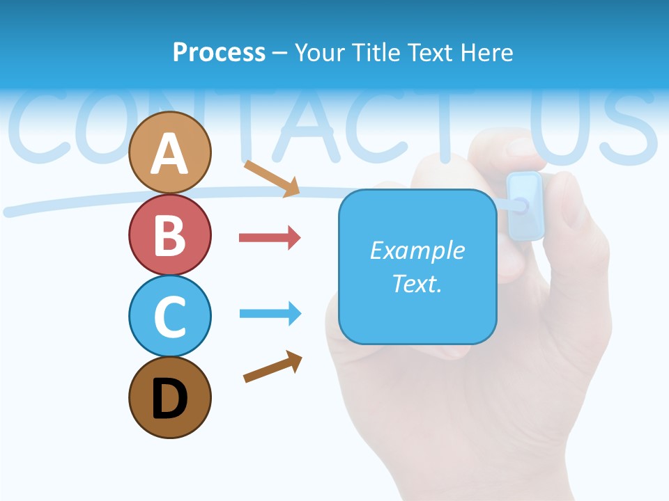 Communicate Hand Reply PowerPoint Template