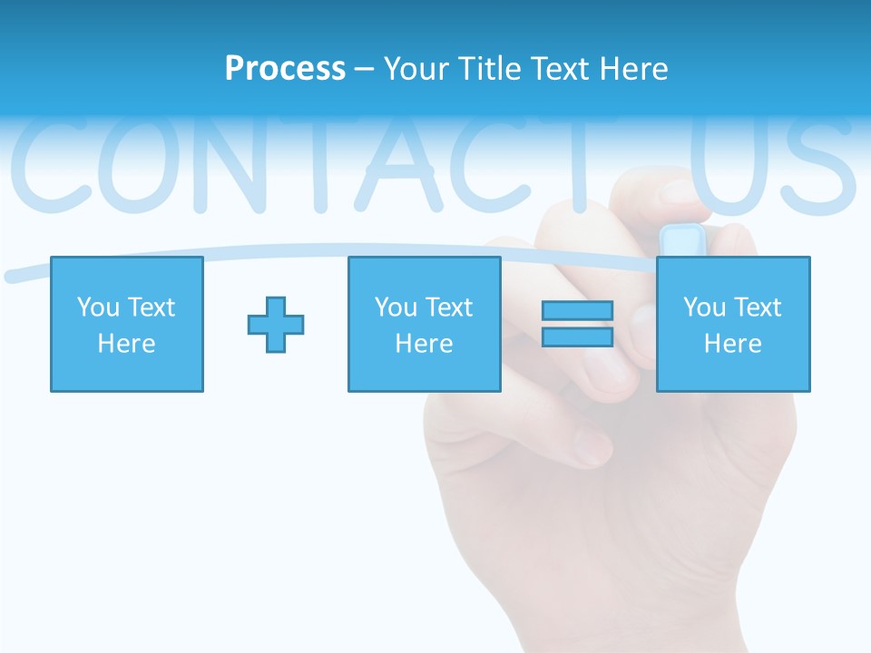 Communicate Hand Reply PowerPoint Template
