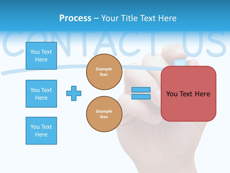 Communicate Hand Reply PowerPoint Template