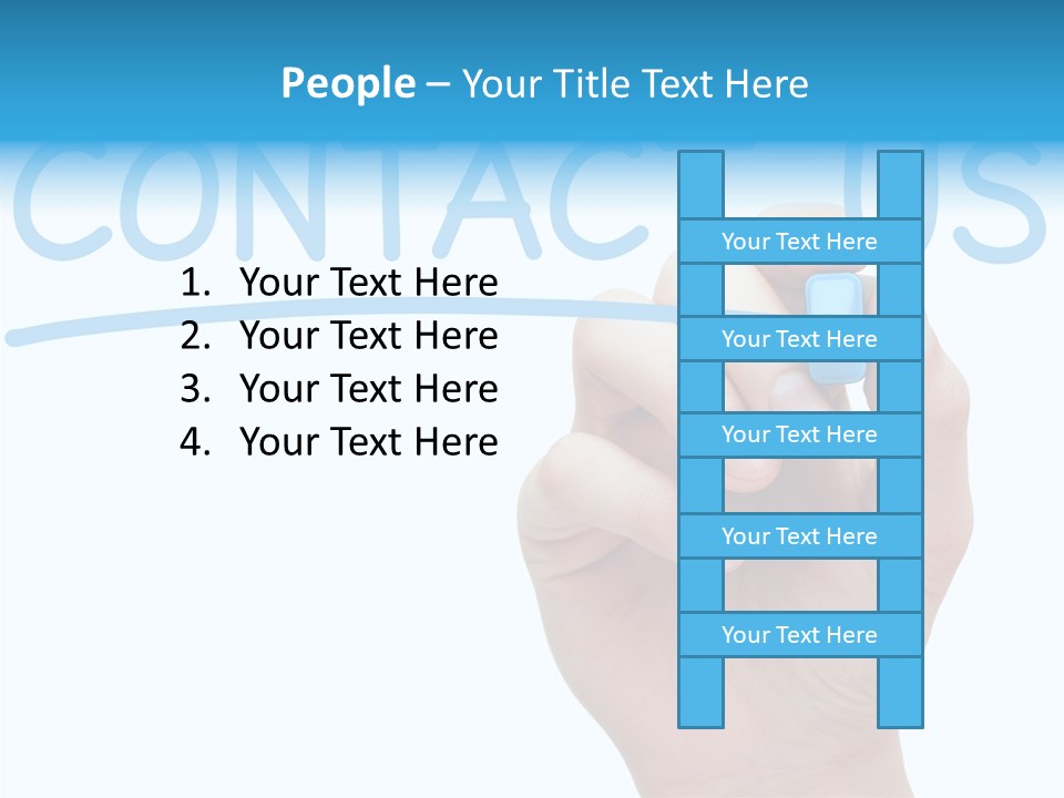 Communicate Hand Reply PowerPoint Template