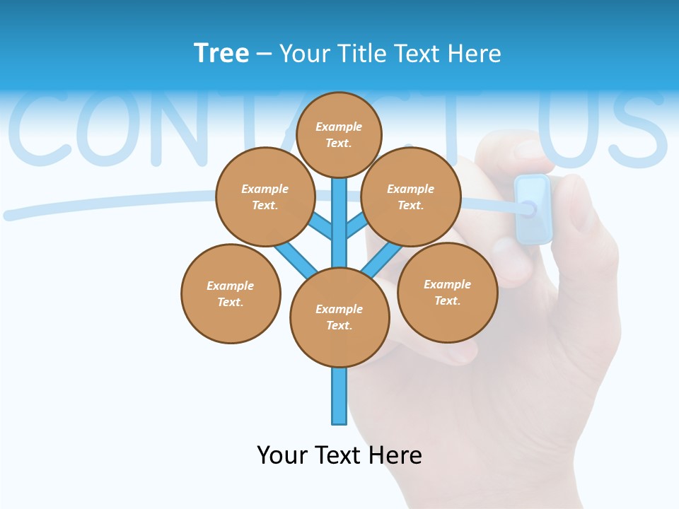 Communicate Hand Reply PowerPoint Template