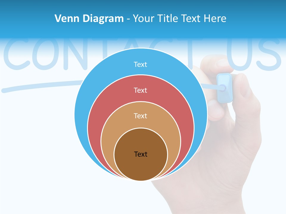 Communicate Hand Reply PowerPoint Template