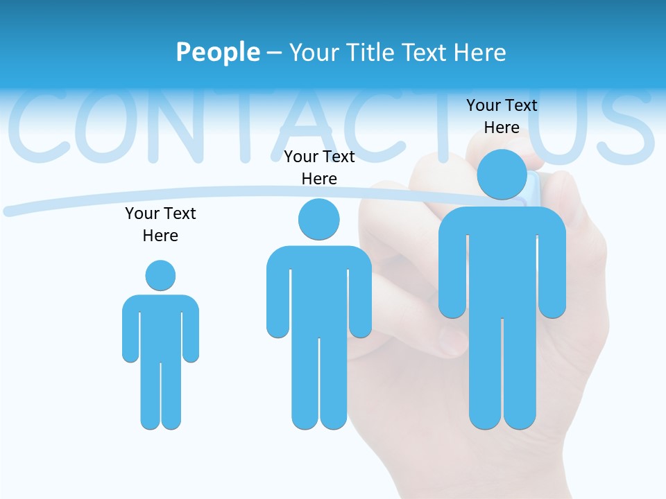 Communicate Hand Reply PowerPoint Template