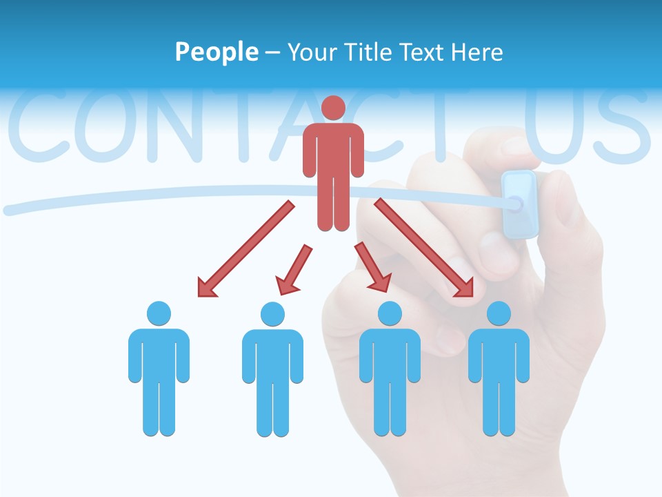 Communicate Hand Reply PowerPoint Template