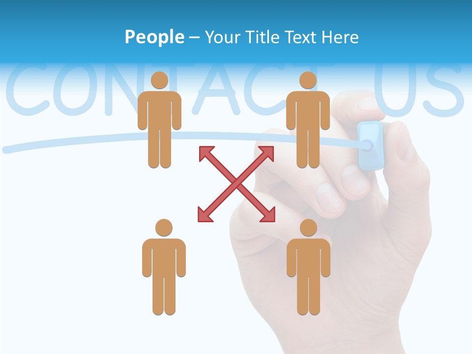 Communicate Hand Reply PowerPoint Template