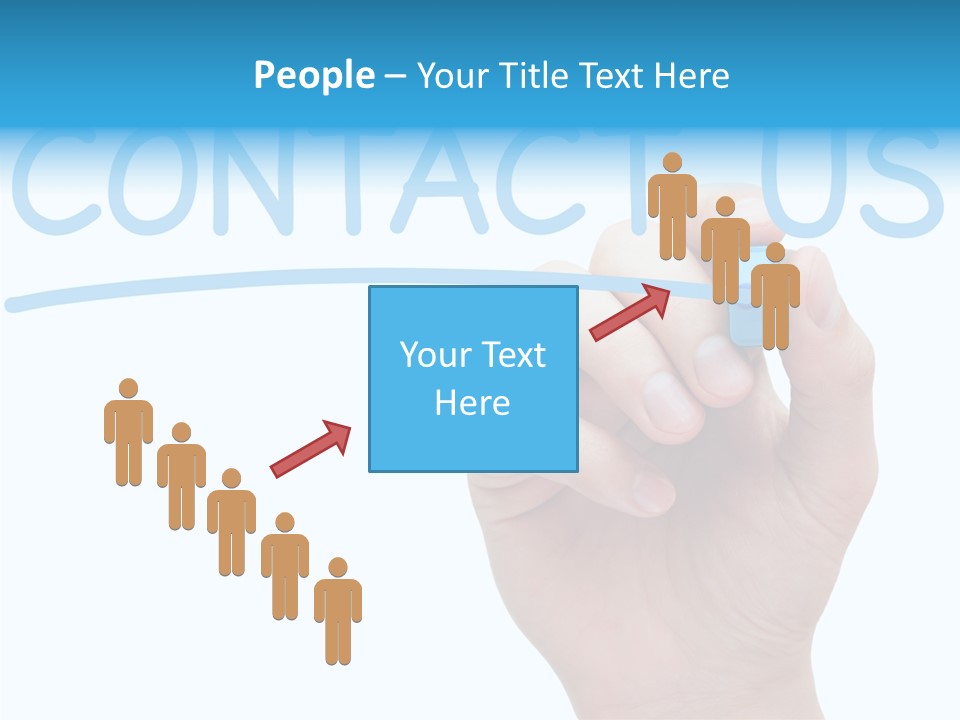 Communicate Hand Reply PowerPoint Template