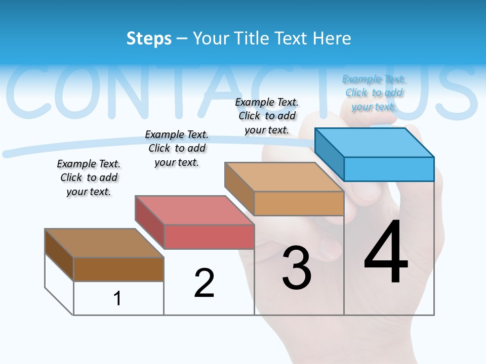 Communicate Hand Reply PowerPoint Template