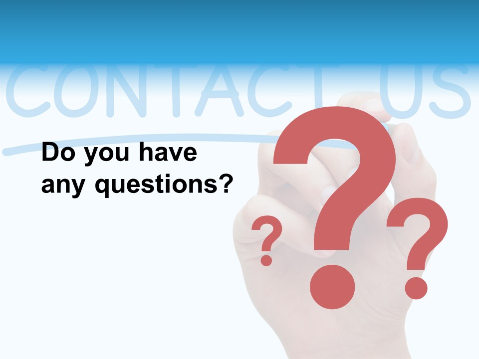 Communicate Hand Reply PowerPoint Template