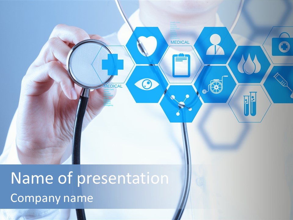 Press Medic Symbol PowerPoint Template