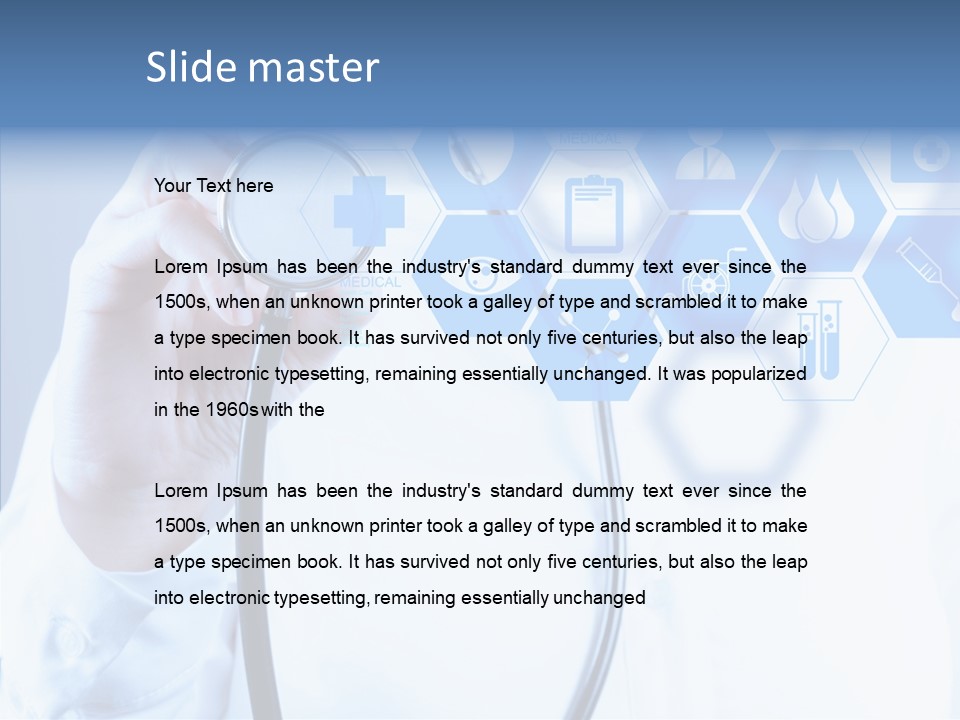 Press Medic Symbol PowerPoint Template