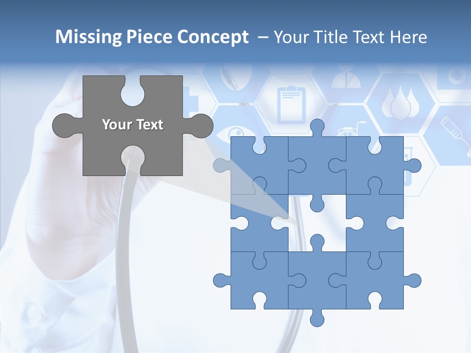 Press Medic Symbol PowerPoint Template