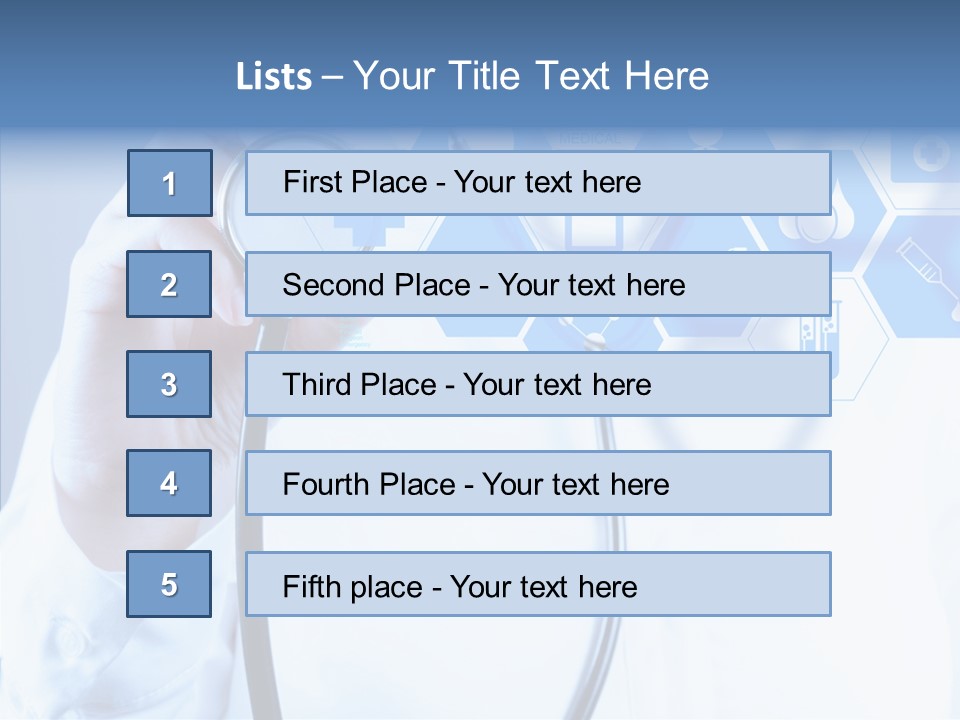 Press Medic Symbol PowerPoint Template