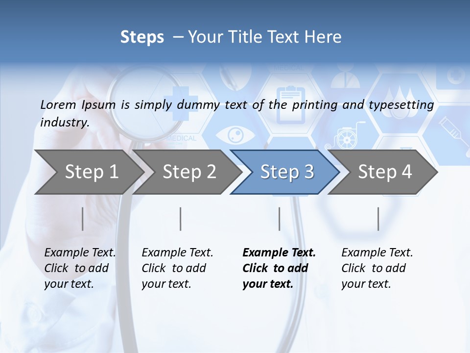 Press Medic Symbol PowerPoint Template