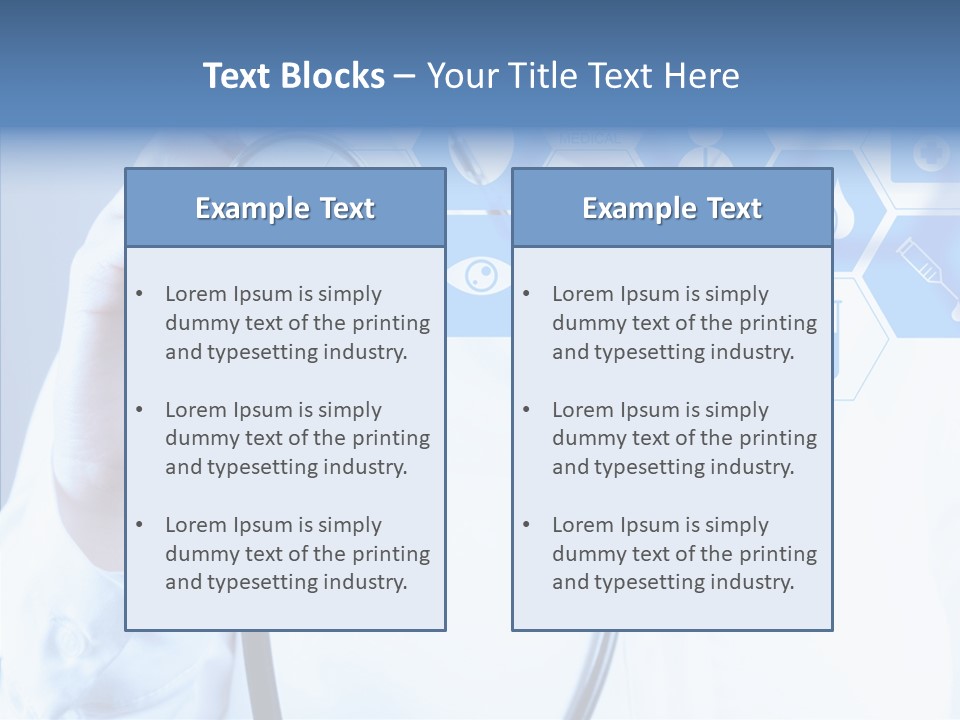 Press Medic Symbol PowerPoint Template