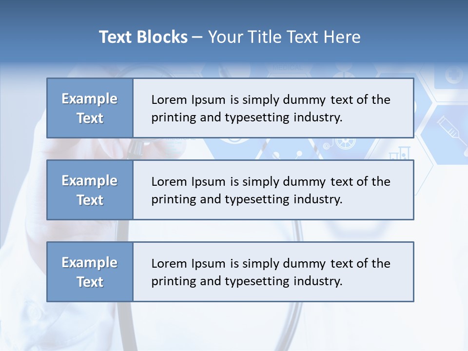 Press Medic Symbol PowerPoint Template