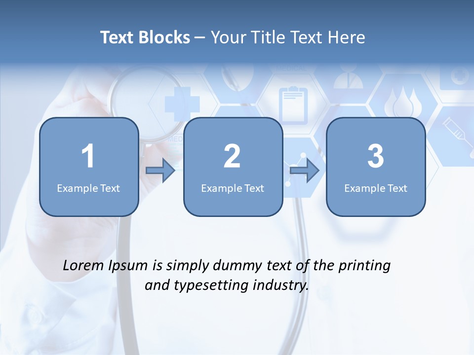 Press Medic Symbol PowerPoint Template