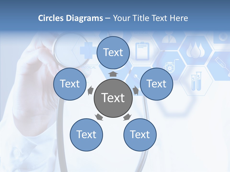 Press Medic Symbol PowerPoint Template