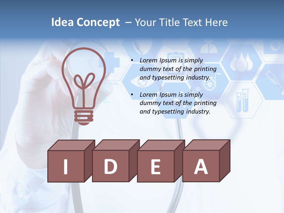 Press Medic Symbol PowerPoint Template