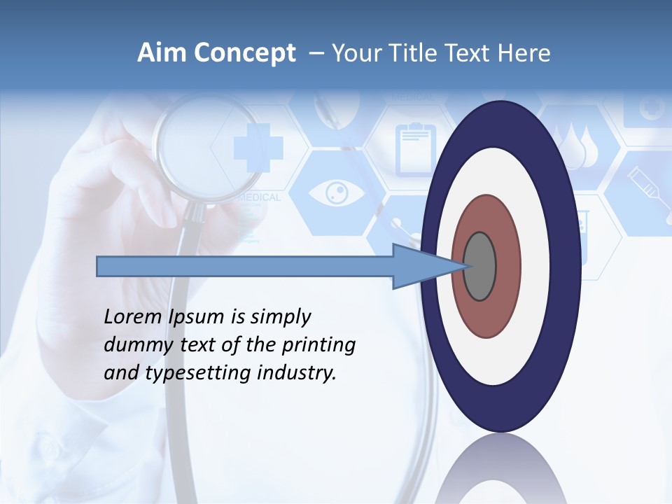 Press Medic Symbol PowerPoint Template