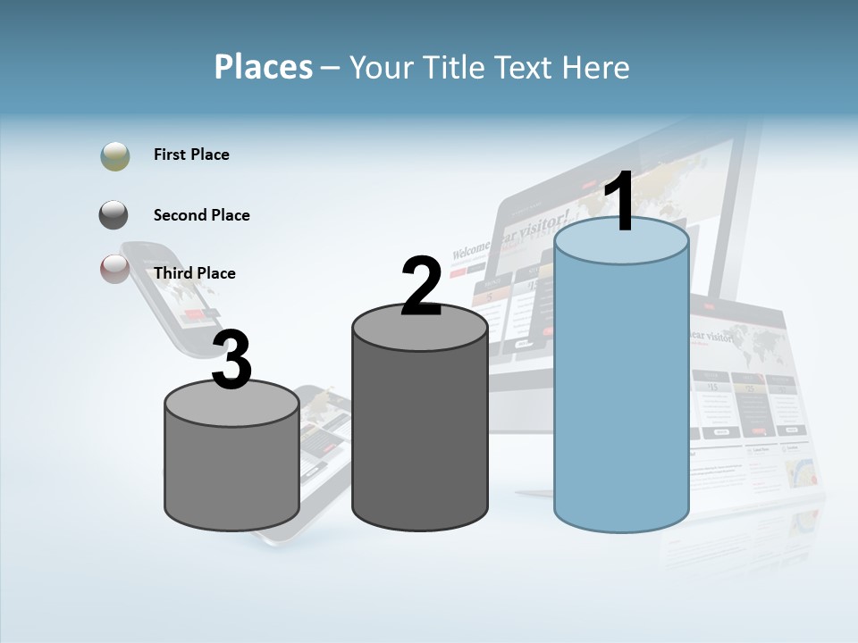 Isolated Phone Hosting PowerPoint Template