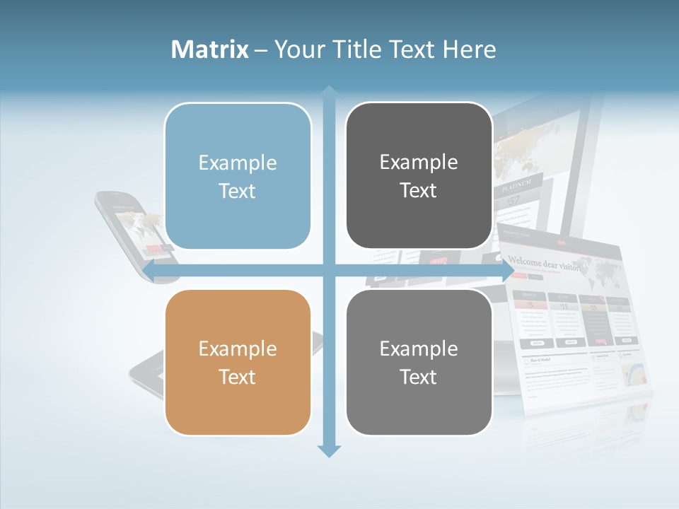 Isolated Phone Hosting PowerPoint Template
