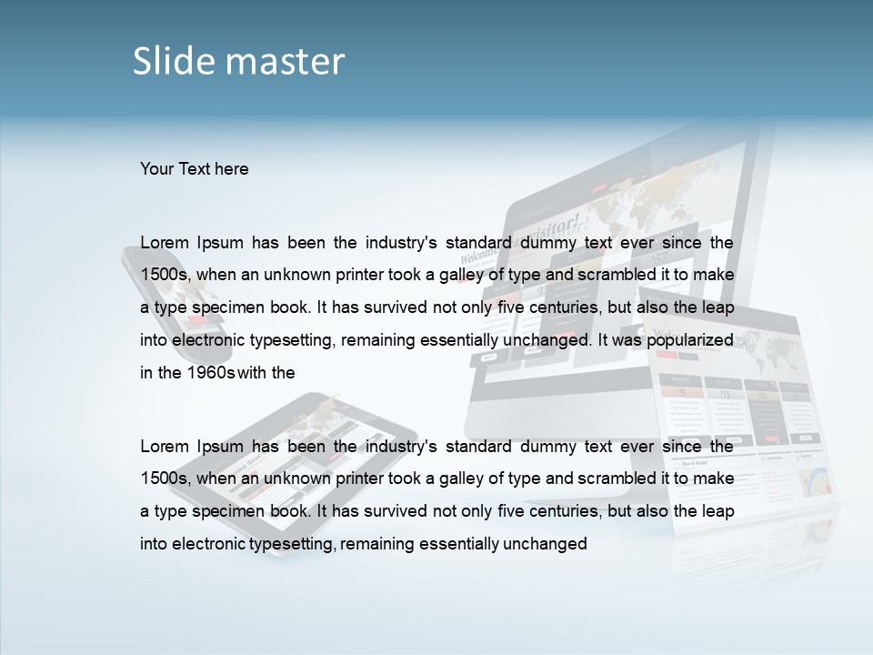 Isolated Phone Hosting PowerPoint Template
