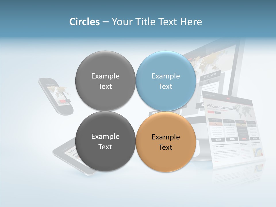 Isolated Phone Hosting PowerPoint Template