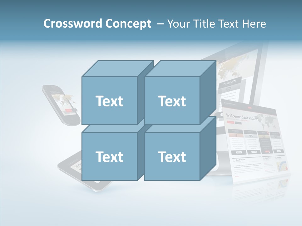Isolated Phone Hosting PowerPoint Template