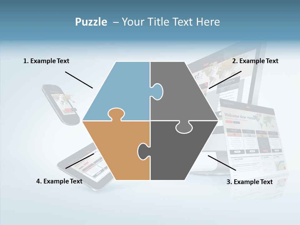 Isolated Phone Hosting PowerPoint Template