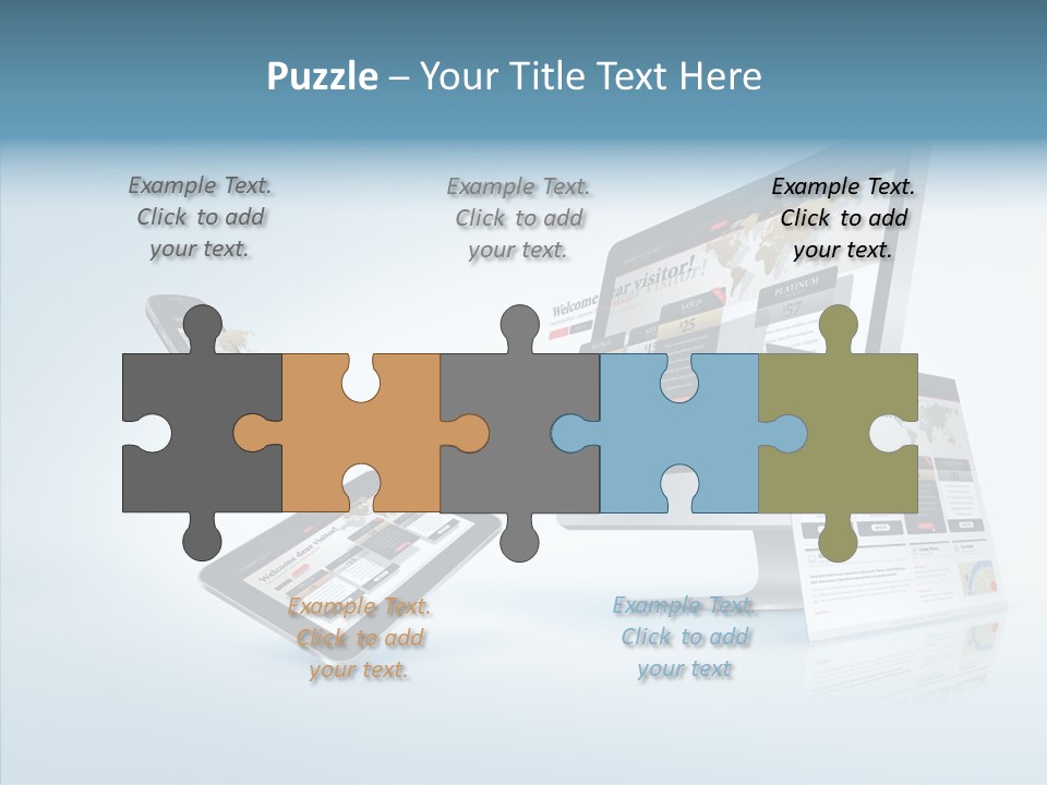 Isolated Phone Hosting PowerPoint Template