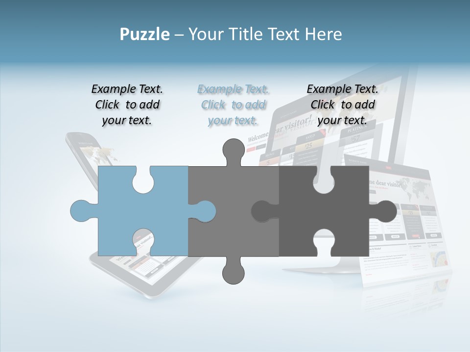 Isolated Phone Hosting PowerPoint Template