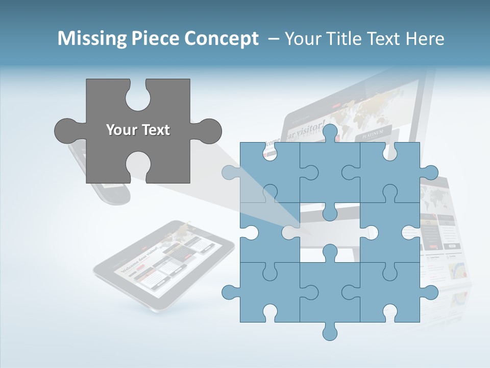 Isolated Phone Hosting PowerPoint Template