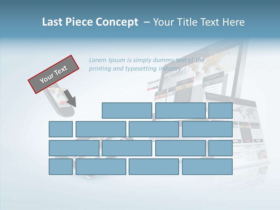 Isolated Phone Hosting PowerPoint Template