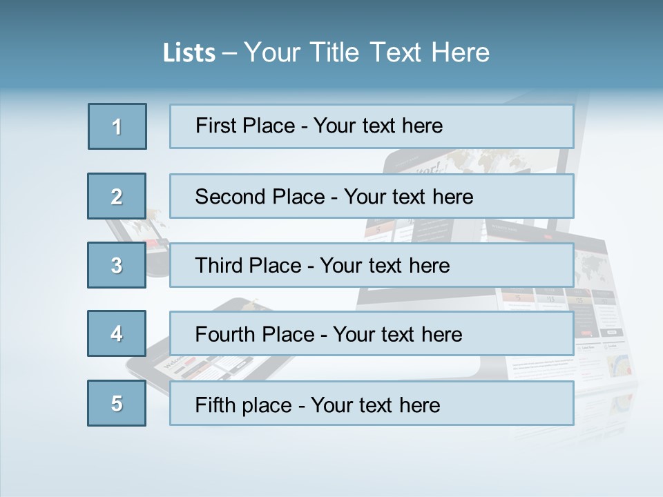 Isolated Phone Hosting PowerPoint Template