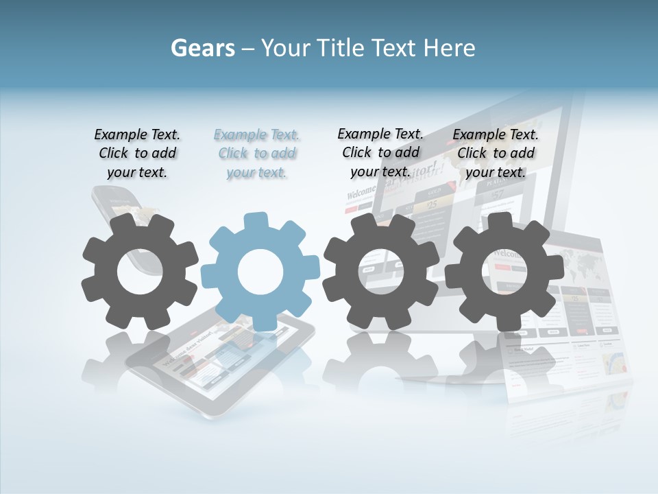 Isolated Phone Hosting PowerPoint Template