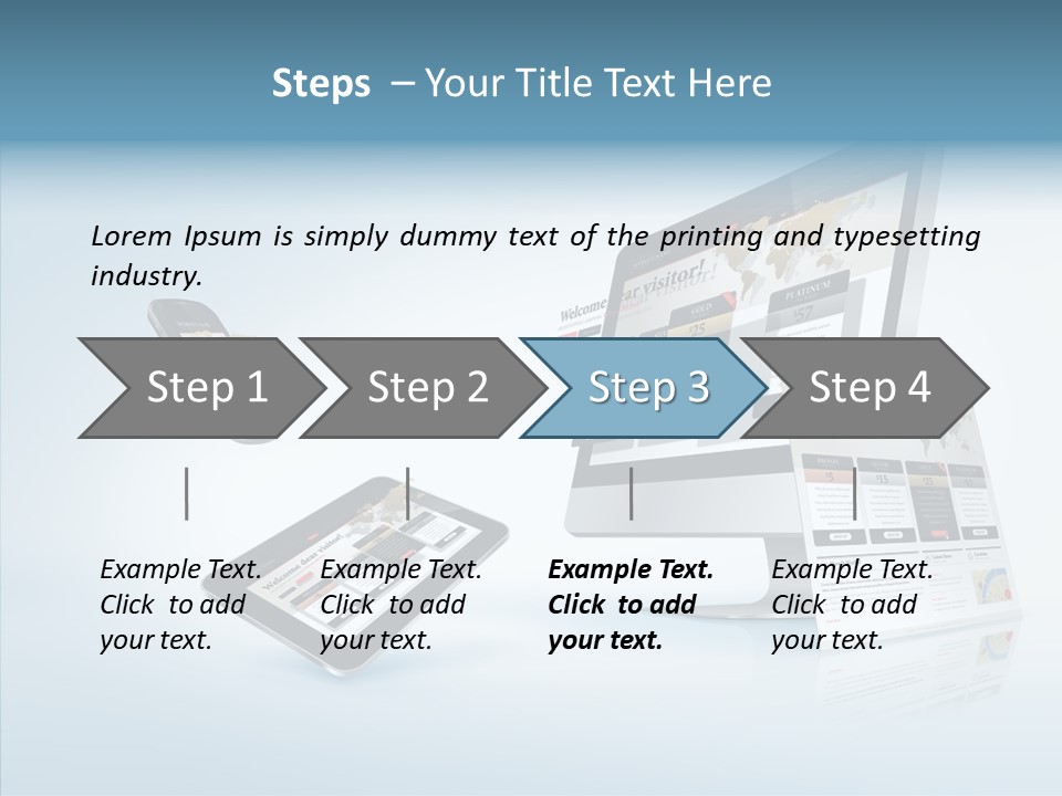 Isolated Phone Hosting PowerPoint Template
