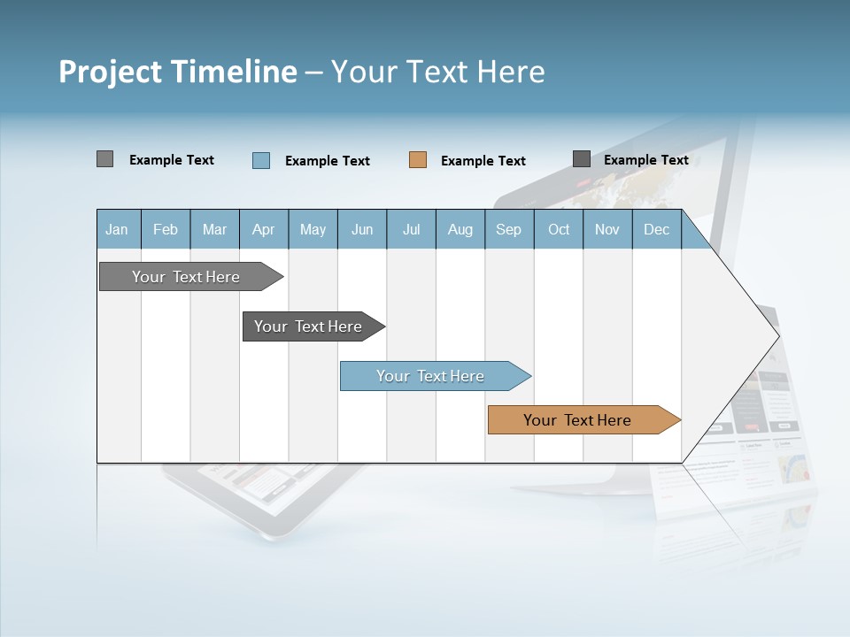 Isolated Phone Hosting PowerPoint Template