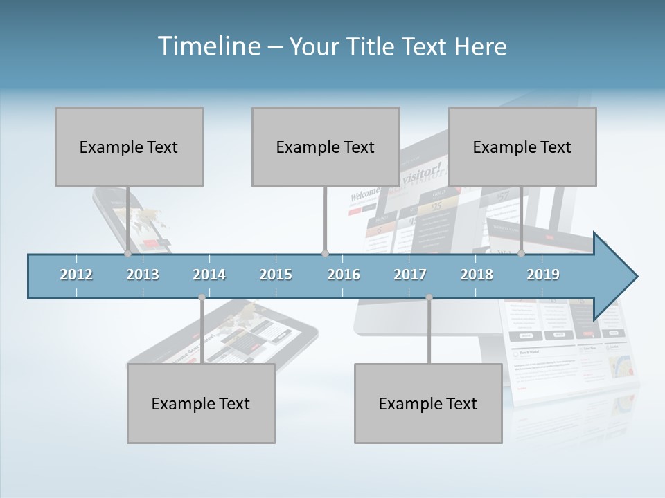 Isolated Phone Hosting PowerPoint Template